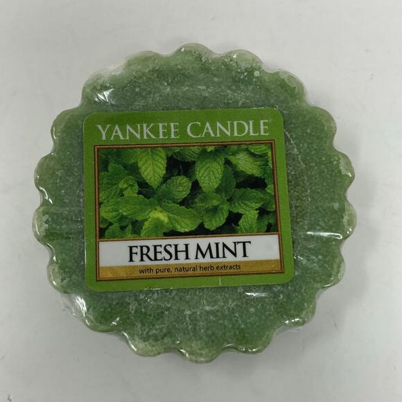 Yankee Candle Fresh Mint Tart Wax Potpourri Melt - Picture 1 of 2